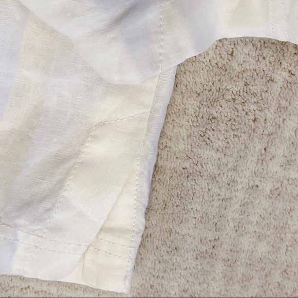 Eileen Fisher White Organic Linen Cropped Pants Sz M NEW - Picture 13 of 14